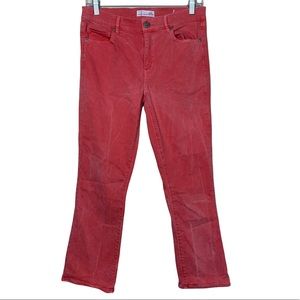 LOFT Ann Taylor Modern Kick Crop Pink Vintage Wash Mid Rise Cropped Pants 6 / 28